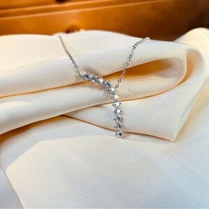 1.1ctw Stella Starlink Moissanite Diamond Pendant Necklace